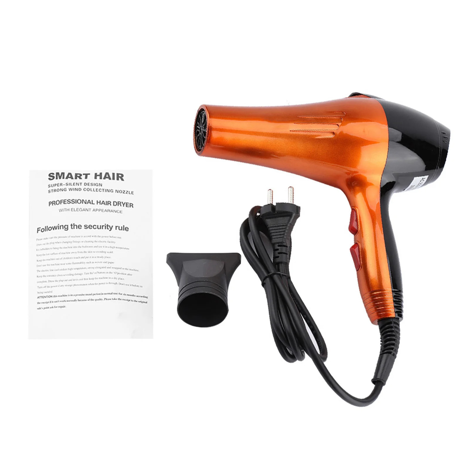 220V 3000W Hair Dryer Cold with 4 Settings - Professional Styling Tool for Barber Shops EU Plug 241206