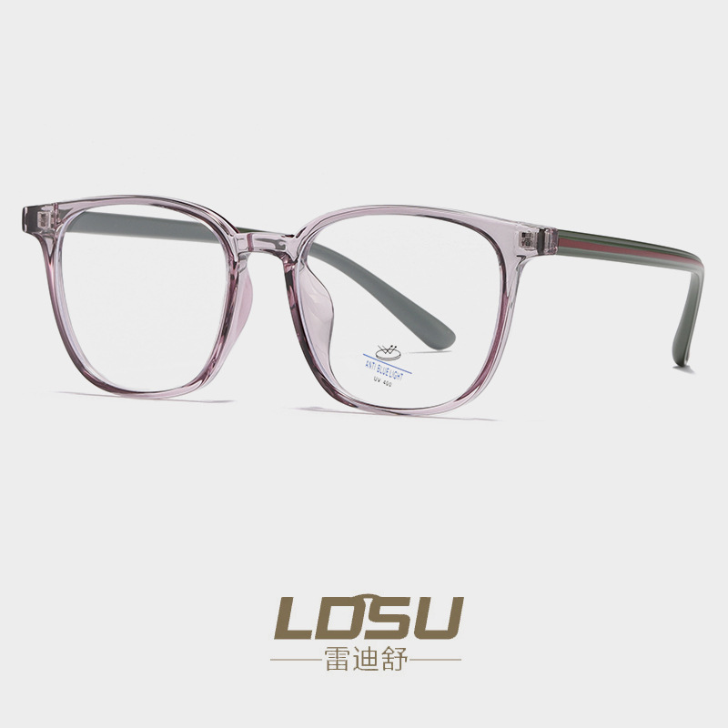 tr90 ultra-light suitable for high number of myopia frames female transparent ins wind glasses frame square niche models 81226