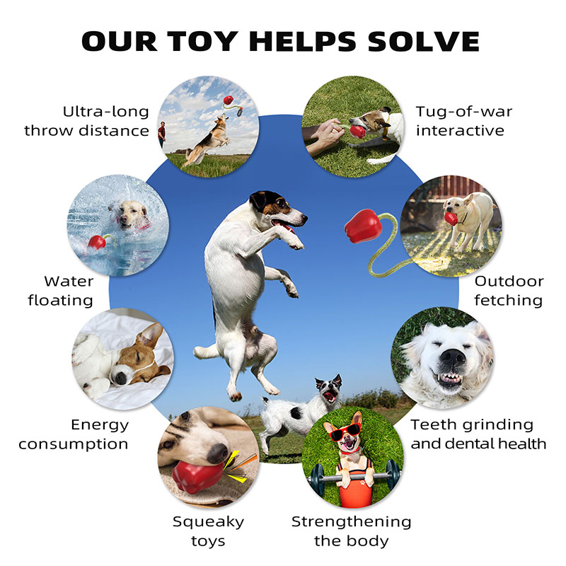 Pet apple ball dog teething gnawing apple dog teething bite not broken vent chewing resistant dog toys