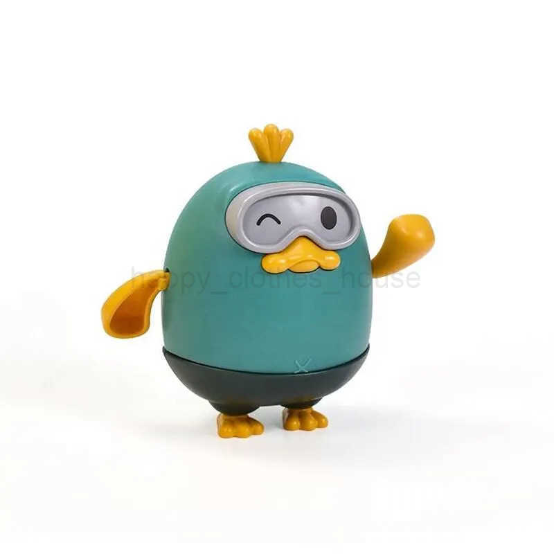 1Pcs Kid Bath Wash Pull Line Little Duck Baby Summer Bathroom Swimming Winding ToyXJ241207