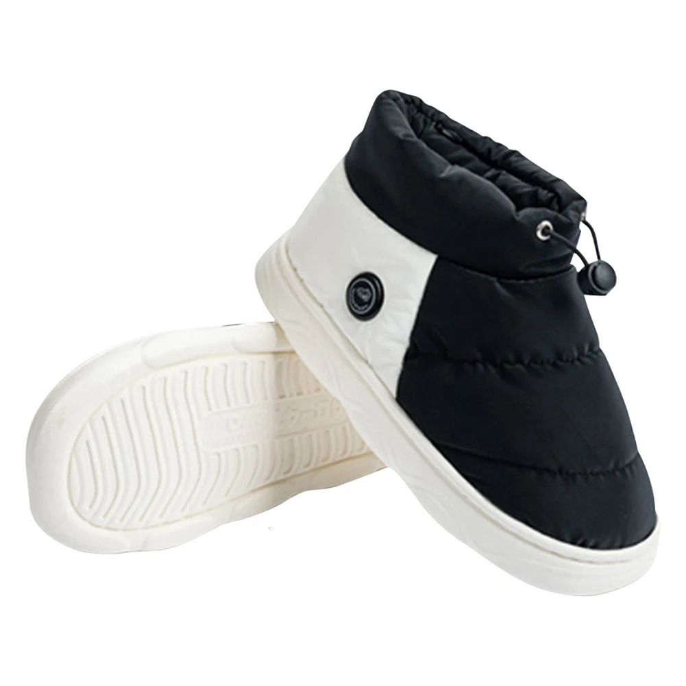 Neutral electric heating slider with 3-layer heating for womens warm snow boots rechargeable suitable for indoor home offices 241206