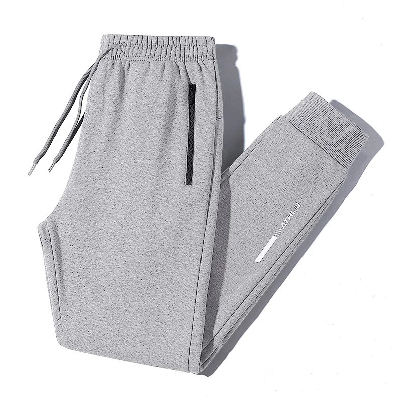 2024 Mens Pants Wool Lined Brushed Warm Sweatshirt Winter Jogger Trouser Large Size Thickened 241206