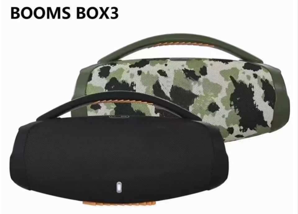 Boombox 3 Wireless wireless connections Speaker 100W High Power Portable Outdoor Ultra Low Bass RGB Stereo TWS Home Speaker Supports TF/AUX/USB X24120