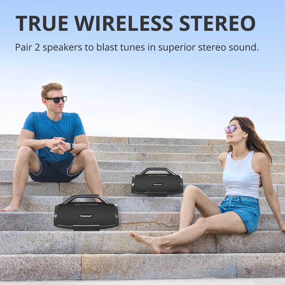 Tronsmart Bang Max Speaker wireless connections Speaker with 130W 3channel audio system synchronized 100speakers application control guitarmicroph