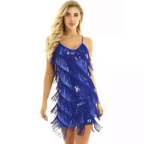 European American low cut V-neck upender tael deign ene fahionable and exy nightclub hort kirt dre 2024 temperament veratile new trend clothing