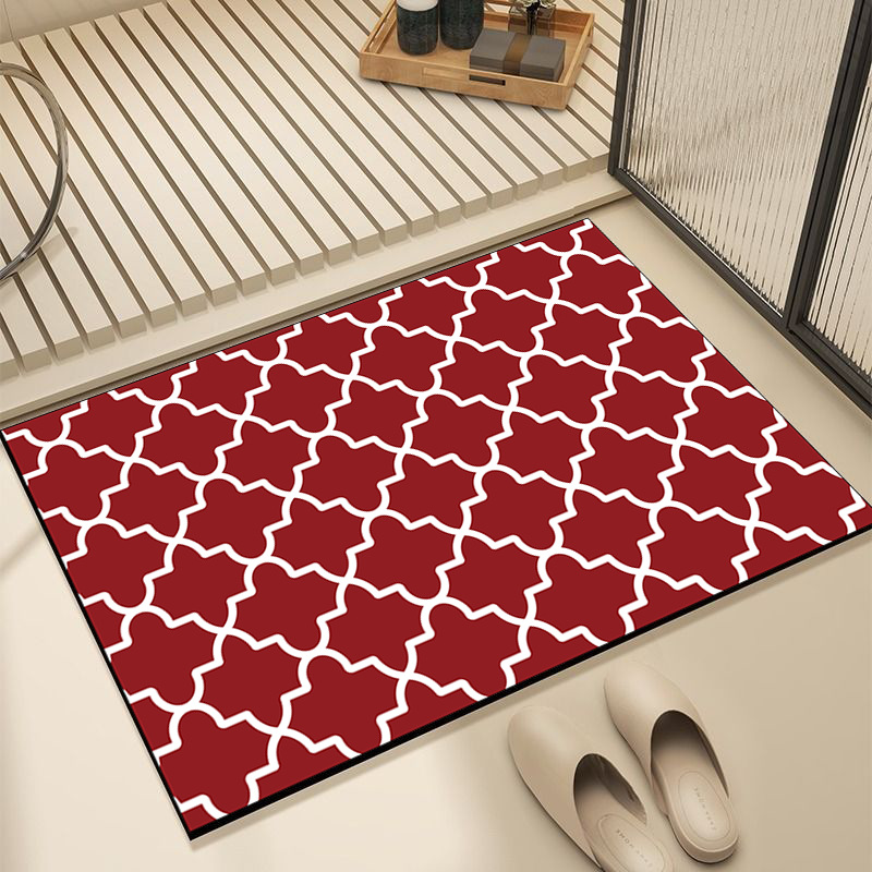 Bathroom Toilet Floor Mat Soft Diatom Mud Absorbent Mat Shower Room Door Non-slip Mat Toilet Restroom Carpet
