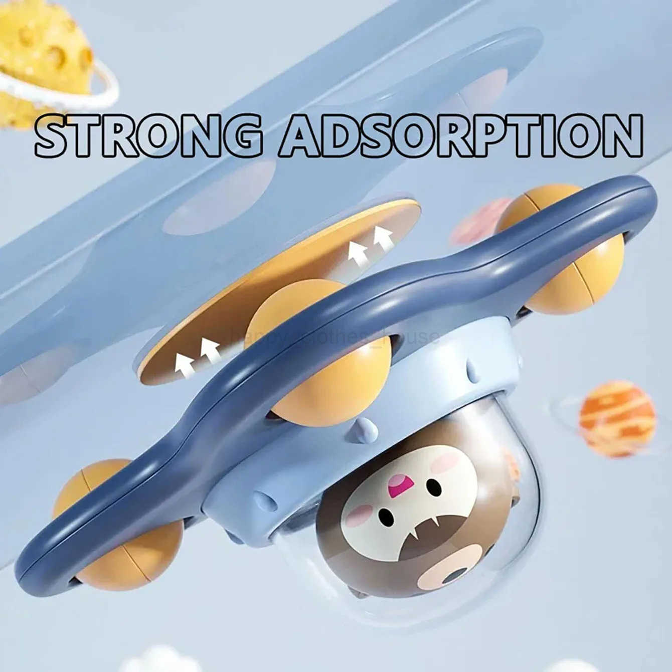 Baby Soothe Toy Airplane Soothe Baby Artifact Baby Bath Fun Sucker Spinner Early Education Table GamesXJ241207