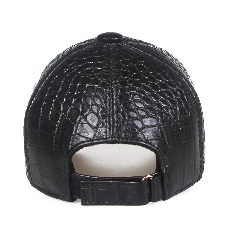 Sprots Mens Hat High quality Sheepskin Pattern Baseball Hat Mens Casual Soft Leather Thin s Chapeu De Couro 241206