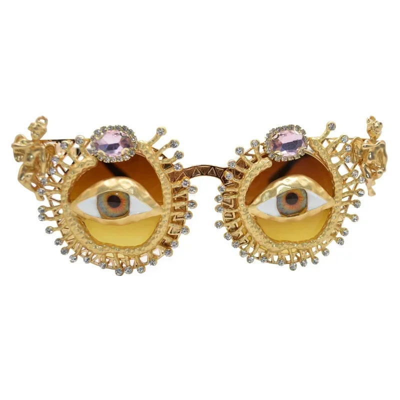 2024 Baroque Sunglasses Womens Lentes Gafas De Sol Feminino Lunette Solei Unique Womens Diamond Sunglasses MUJI 241206