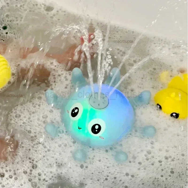 Baby Bath Toys Spray Water Shower Bathing Toys for Kids Electric Whale Bath Ball with Light Music LED Light Toys Bathtub ToyXJ241358