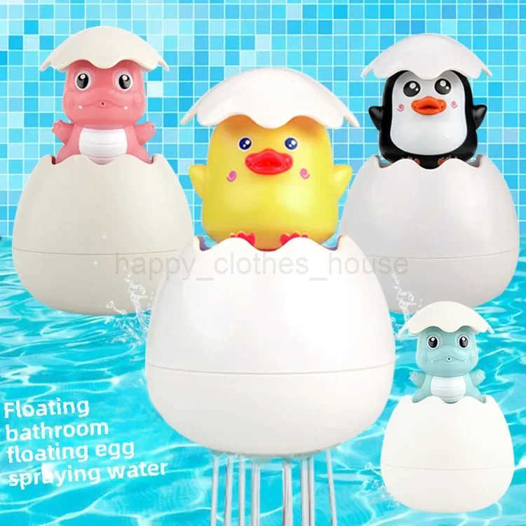 Baby Bathing Toy Cute Duck Penguin Egg Bathroom Sprinkling Shower Swimming Water Toy Water Spray Sprinkler Bath ToyXJ241207