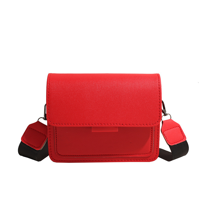 2025S Designer Autumn New Women Trendy Ins Versatile Wide Strap Small Square Fashion Single Shoulder Crossbody Bag