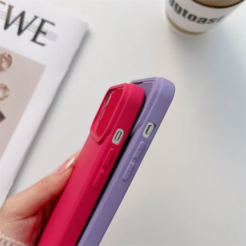 Sliding camera lens protection phone case for iPhone 11 12 13 14 15 Pro Max 14Plus, soft liquid silicone shock resistant protective cover