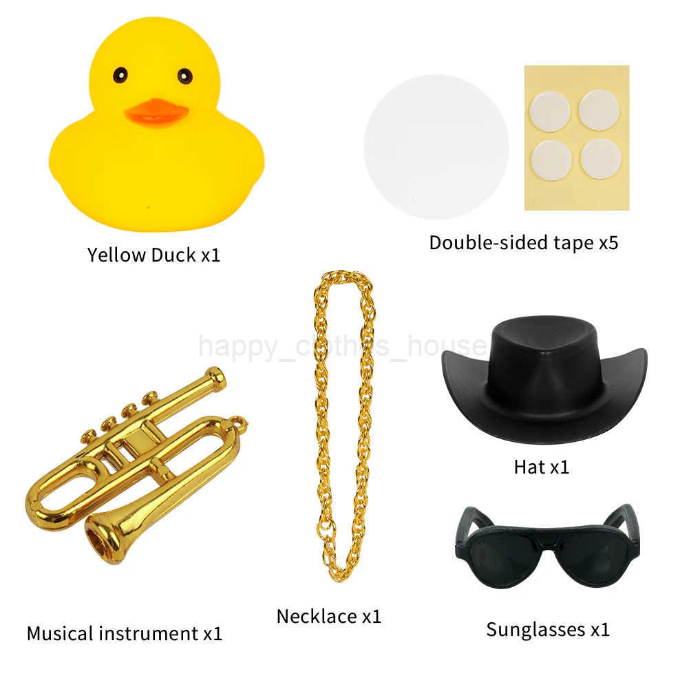 Summer Swimming Ring Yellow Rubber Duck Cute Cowboy Hat Duckies Childrens Pool Duck ToysXJ241207