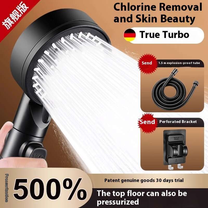 Pressurized nozzle household bathroom water heater pressurized shower Shower head bathing suit