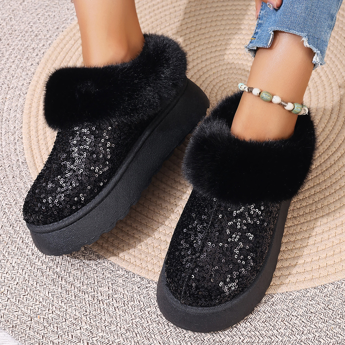 Classic Ultra Mini Platform Boot Winter Women Men Slip-on Shoes Suede Upper Wool Warm NEW Designer Slippers Size 36-44