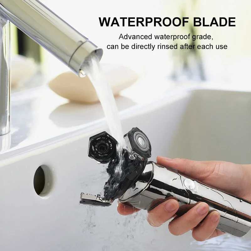 S3000 Wireless 4D Electric Shaver Mens Razor USB Rechargeable Waterproof BaseXJ241207