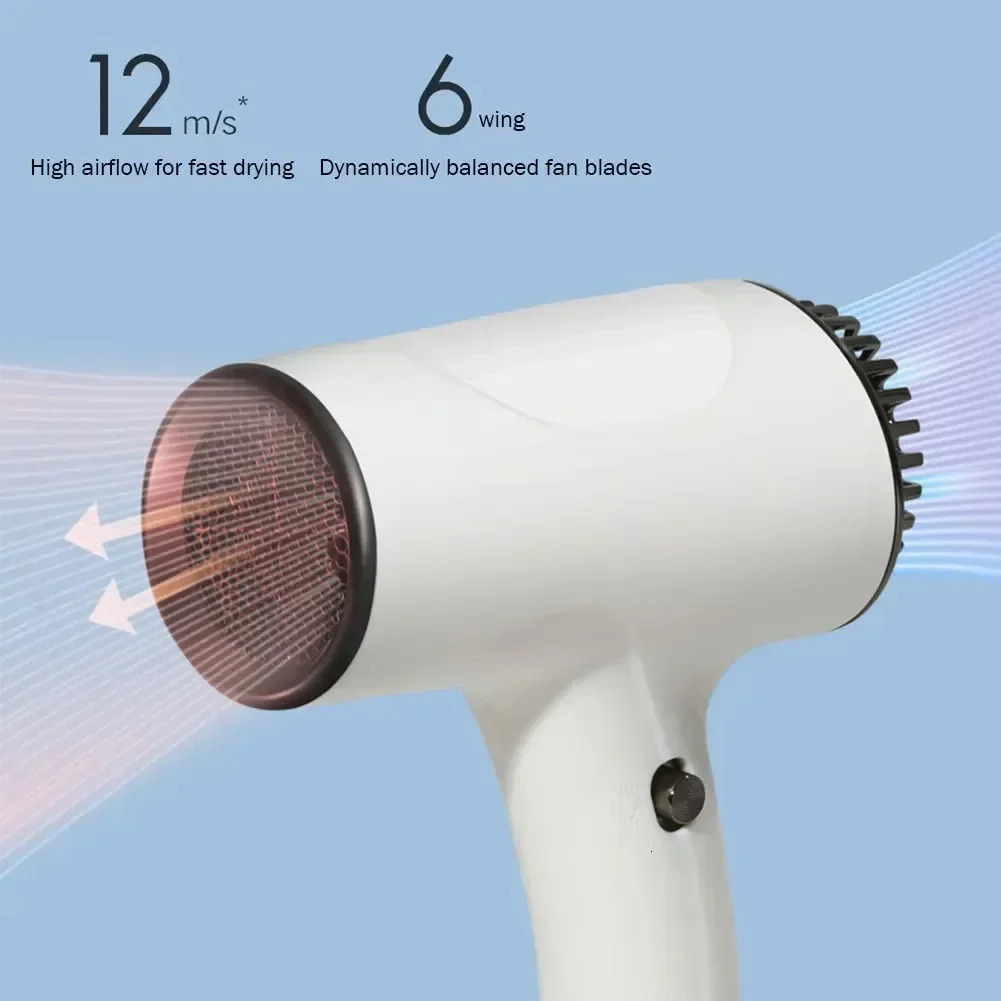 Portable Hair Dryer Wireless Lonic Blow Dryer 40500W USB Rechargeable Powerful Wind For TravelHome Dormitory Plug in Air 241206