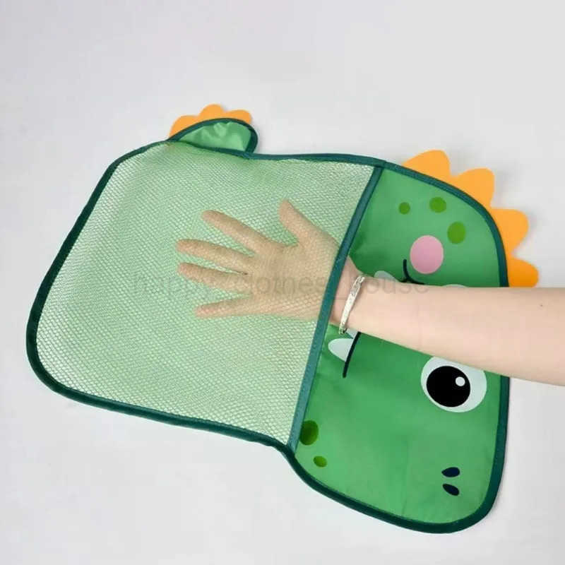 Dinosaur Animal Baby Bath Toys Organizer Kids Tidy Storage Suction Bathroom Bathtub Doll Hanging Bag Basket Mesh Bag Water ToysXJ241207