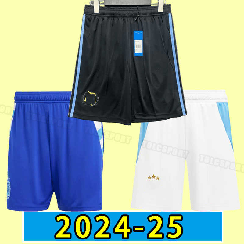 Short sleeve Argentina soccer shorts football pants 2024 DYBALA AGUERO MARADONA DI MARIA 24 25 Men Messis home away fans player version
