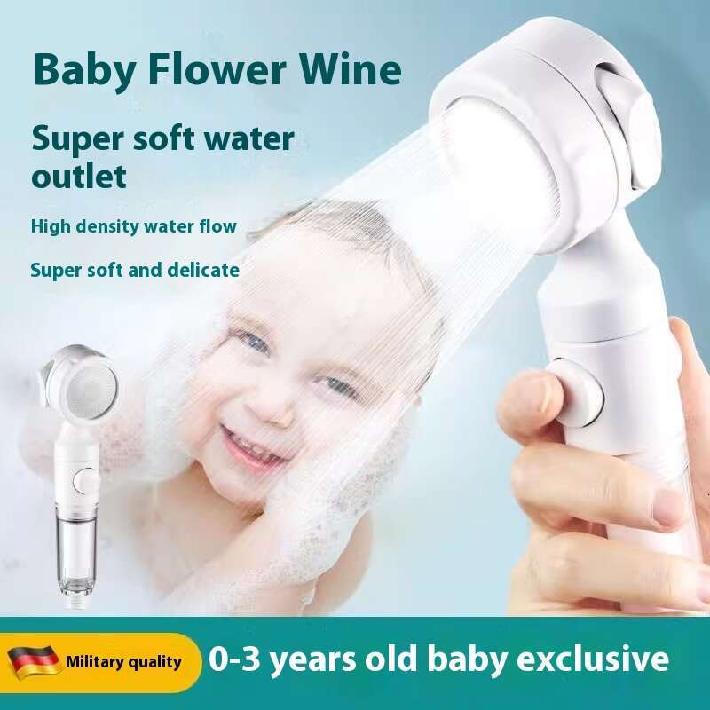 Baby, baby, children's bathtub, butt small showerhead, hair washing, external accessory