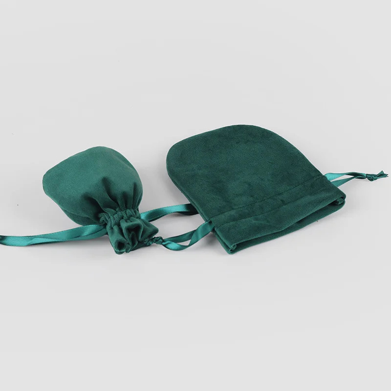 50 round bottom brushed flannel gift jewelry candy bag jewelry display packaging bag wedding gift party decoration bag 241206