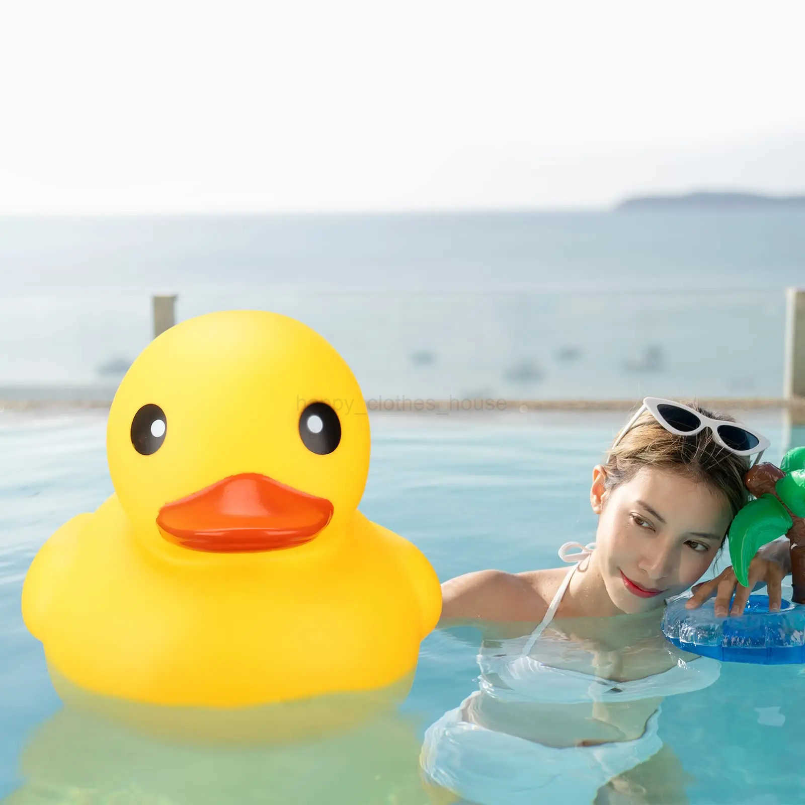 13 Inch Rubber Duck Giant Ducks Large Rubber Duck Gender Reveal Par Rubber Duck Toy for Shower Birthday Par FavorsXJ241207