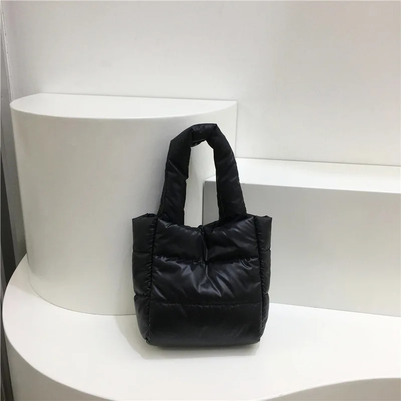 Down cotton jacket bag cute womens small handbag Versatile portable cross body bag womens wallet and handbag 241205