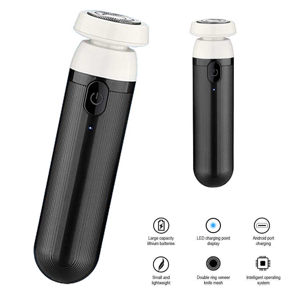 Charging Beard Trimmer Barber Supplies Cordless Electric Beard Trimmer Quick Charge Pocket Size for Bald Men for Home Car TravelXJ241207