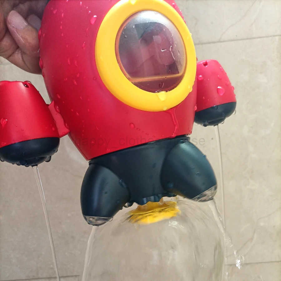 Q version shower rotating spray rocket water splashing handheld showerhead baby shower soothing toyXJ241207