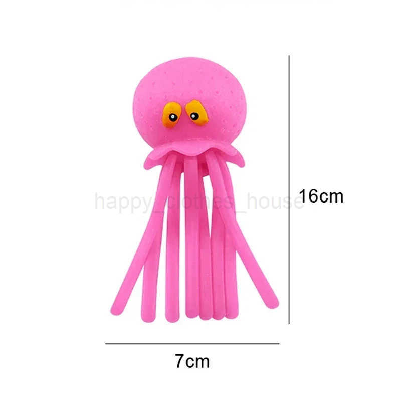 Baby Bath Toys Sponge Water Absorbing Octopus Squeezing Stress Relief Toys Summer Swimming Play Water Toy for ChildrenXJ240284