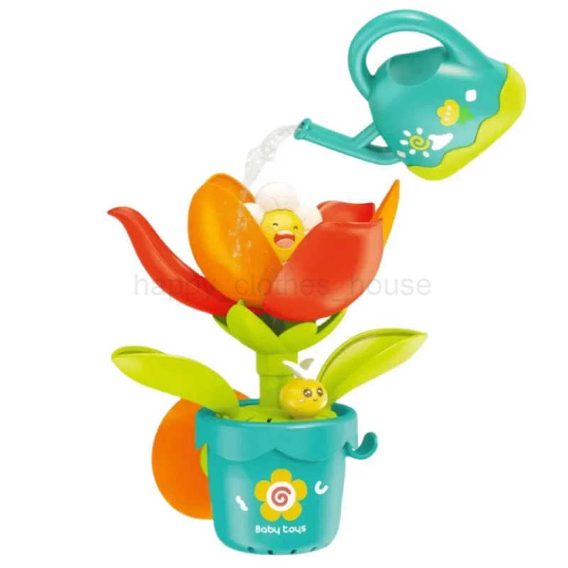 Baby Funny Water Game Bath Toy Sunflower Bathroom Shower Spray Water Bathroom Bathtub Toy Fun Water Spray SprinklerXJ241207