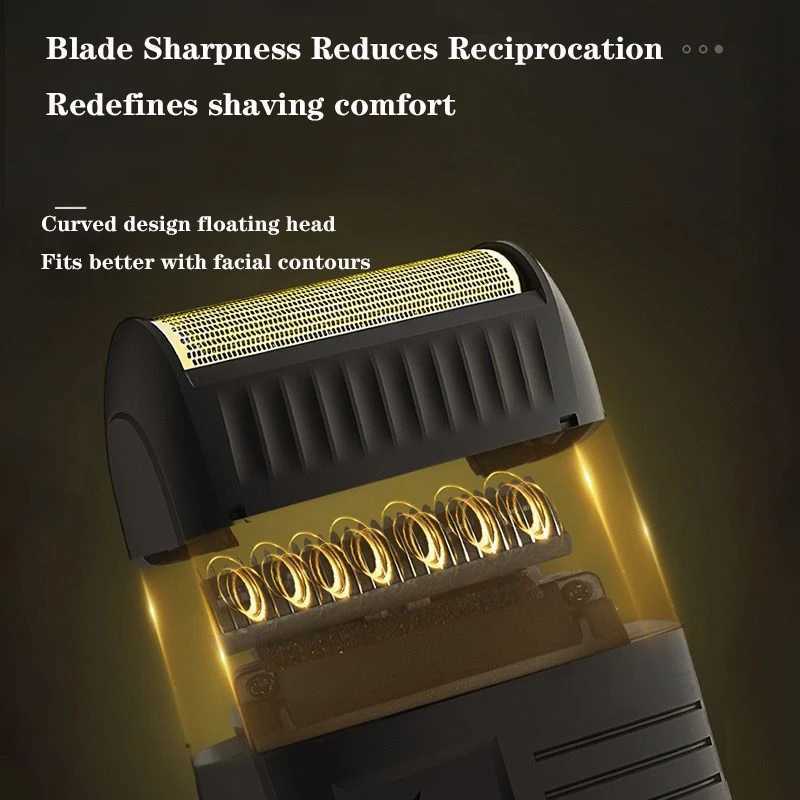 Original VGR Shaver Professional Electric Shaver For Men Portable Beard Trimmer Rechargeable Razor Mens Shaving Machine V-375XJ241207