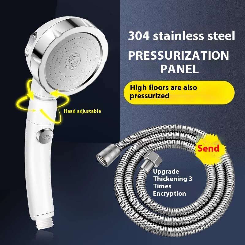 Shaking head super pressurized water heater, bathroom showerhead, shower heater hose set