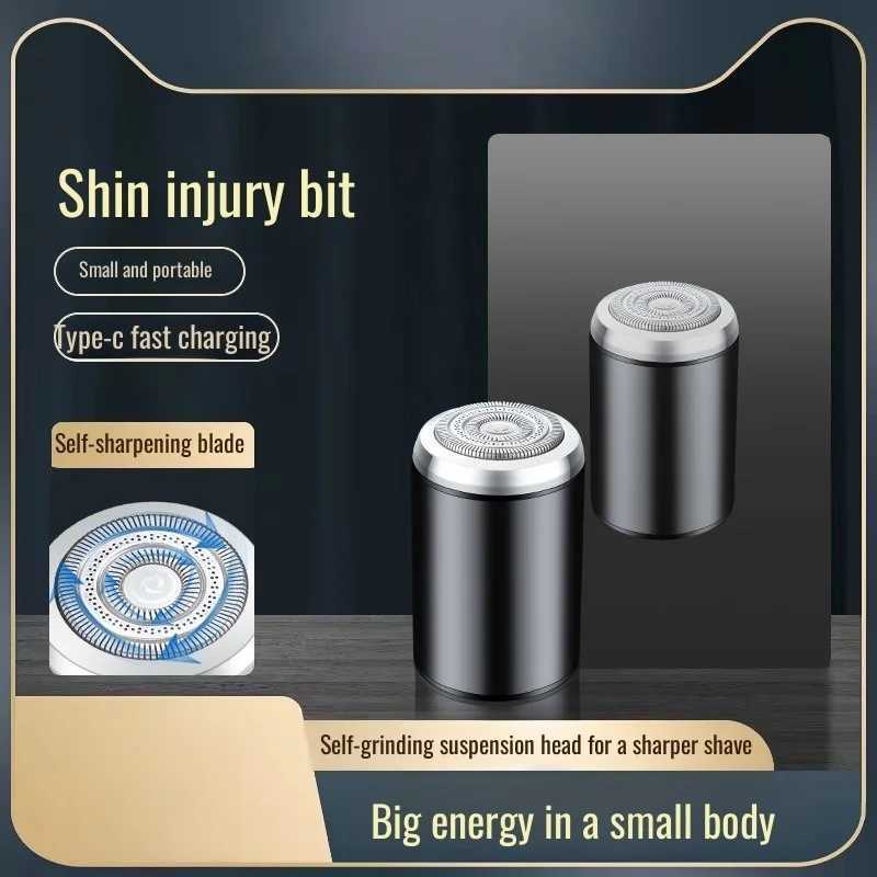 Mens Mini Electric Shaver Compact Metal Sharpening Razor Usb Rechargeable Portable ShaverXJ241207