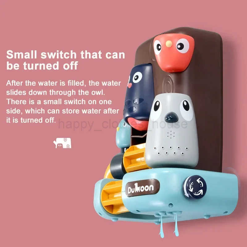 Baby Bathing Toy Bath Toys Pipeline Water Spray Shower Game Elephant Toy for Children Swimming Bathroom Water Shower Kids ToyXJ241207
