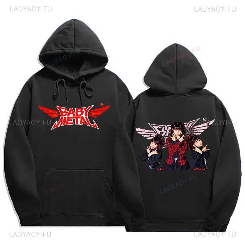Japanese Baby Metal Galaxy Death Metal Band Sportswear Mens Hip Hop Rock Band Casual Autumn Winter Hoodie Comfortable Pulleys X241207