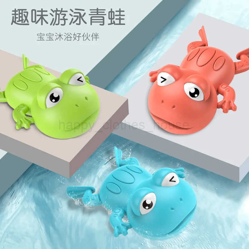 Montessori Baby Bath Toys For Kids 2 To 4 Year Old Children Swimming Bath Toy Frogs Clockwork Bathing Toy Boy Bathtubs Water ToyXJ241207