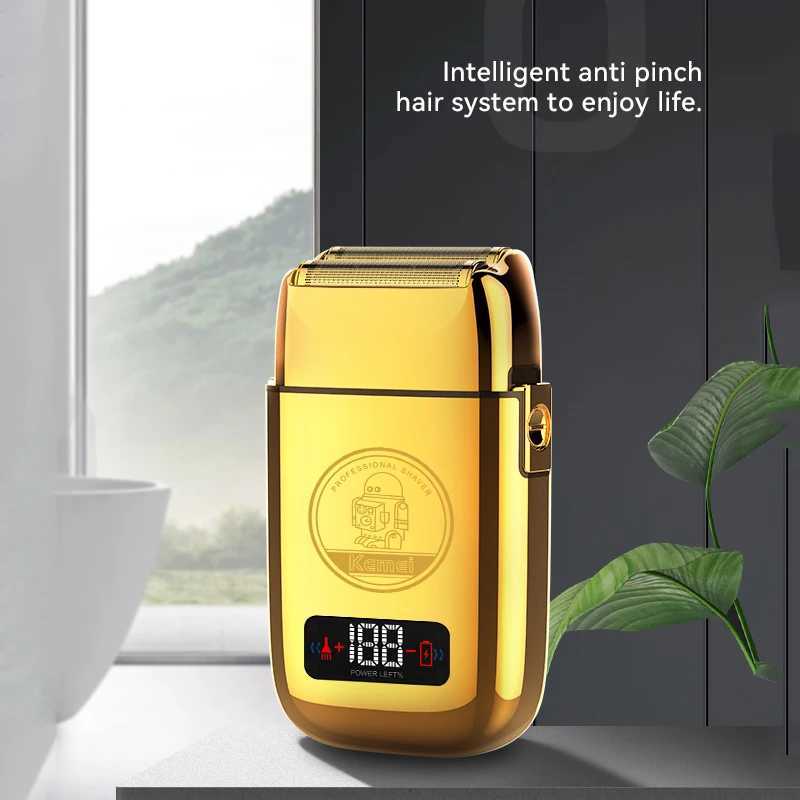 Kemei Tx3 Metal Housing Rechargeable Electric Shaver For Men Hair Beard Electric Razor Bald Head Shaving Machine ProfessionalXJ241207