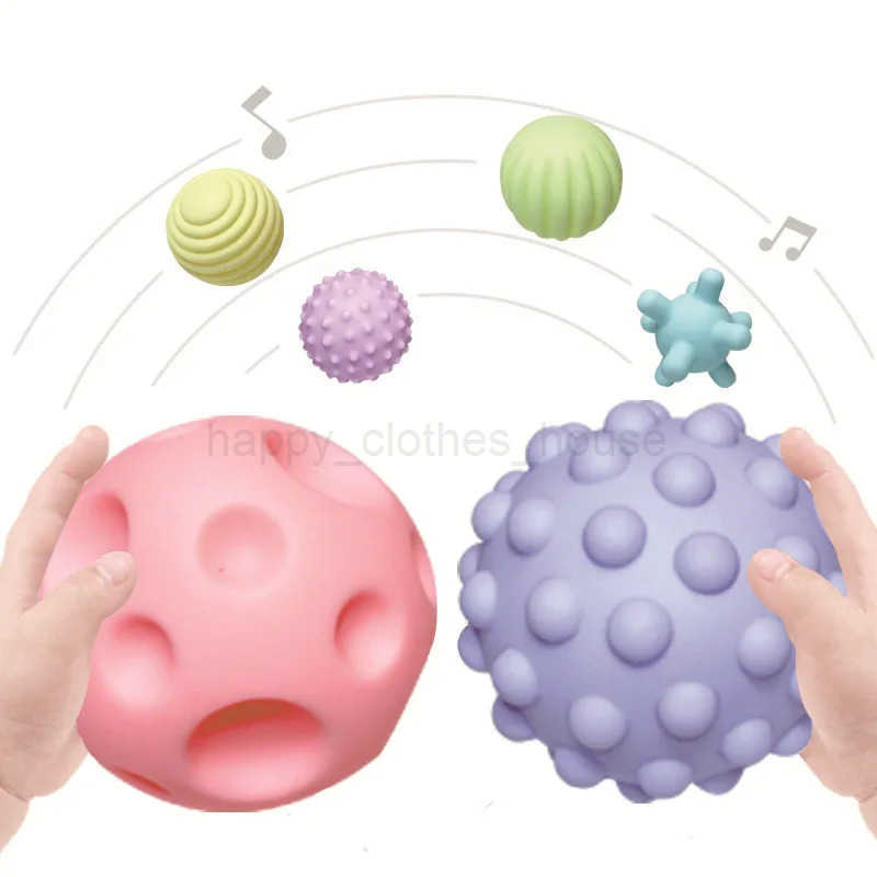 6PCS Baby Bath Toy Sensory Balls Set Textured Hand Touch Grasp Massage Ball Infant Tactile Senses Development Toys for BabiesXJ241207