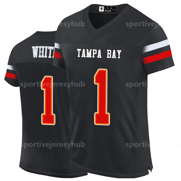 Custom Mens/Youth Football Stitched Jerseys 6 Baker Mayfield 13 MikeEvans 12 TomBrady 25 LeSean Antoine WinfieldJr. Buccaner American Football Jersey
