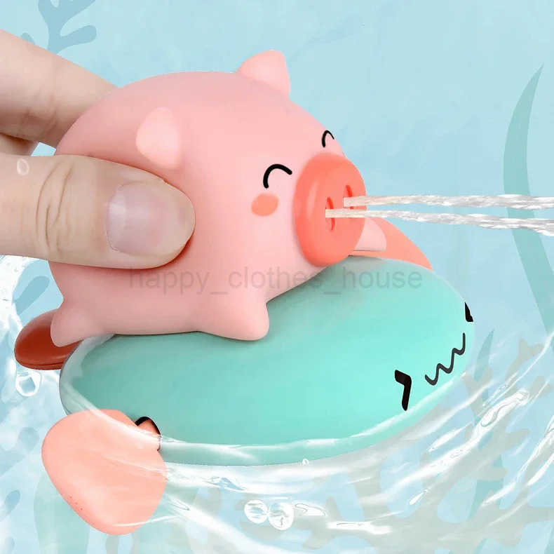 Bath Toys For kids Fun Floating Squeeze And Squirt Bathtub Squirters Cute Floating Swim animal Childrens Water ToysXJ241207