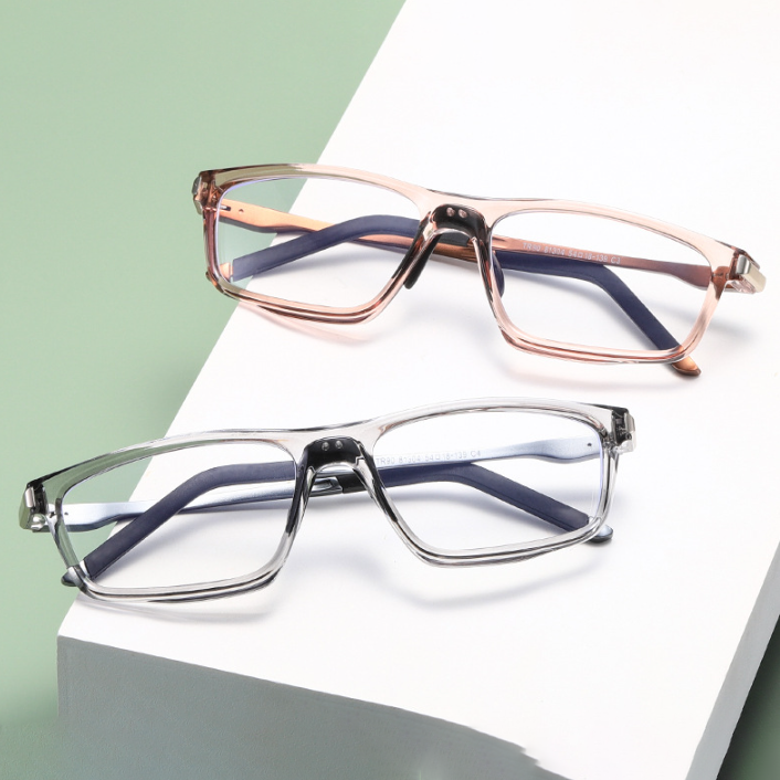 Modern TR Unisex Large Double Beam Spectacles Trendy Street Photographer's Eye Wear (Model 8120)