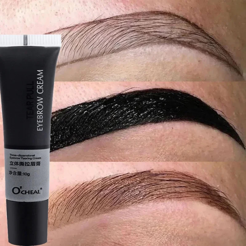 Long Lasting Peel Off Eyebrow Cream Semi-Permanent Eyebrow Makeup Tattoo Tint Waterproof Dye Eyebrow Gel Brow Enhancers Cosmetic 241206