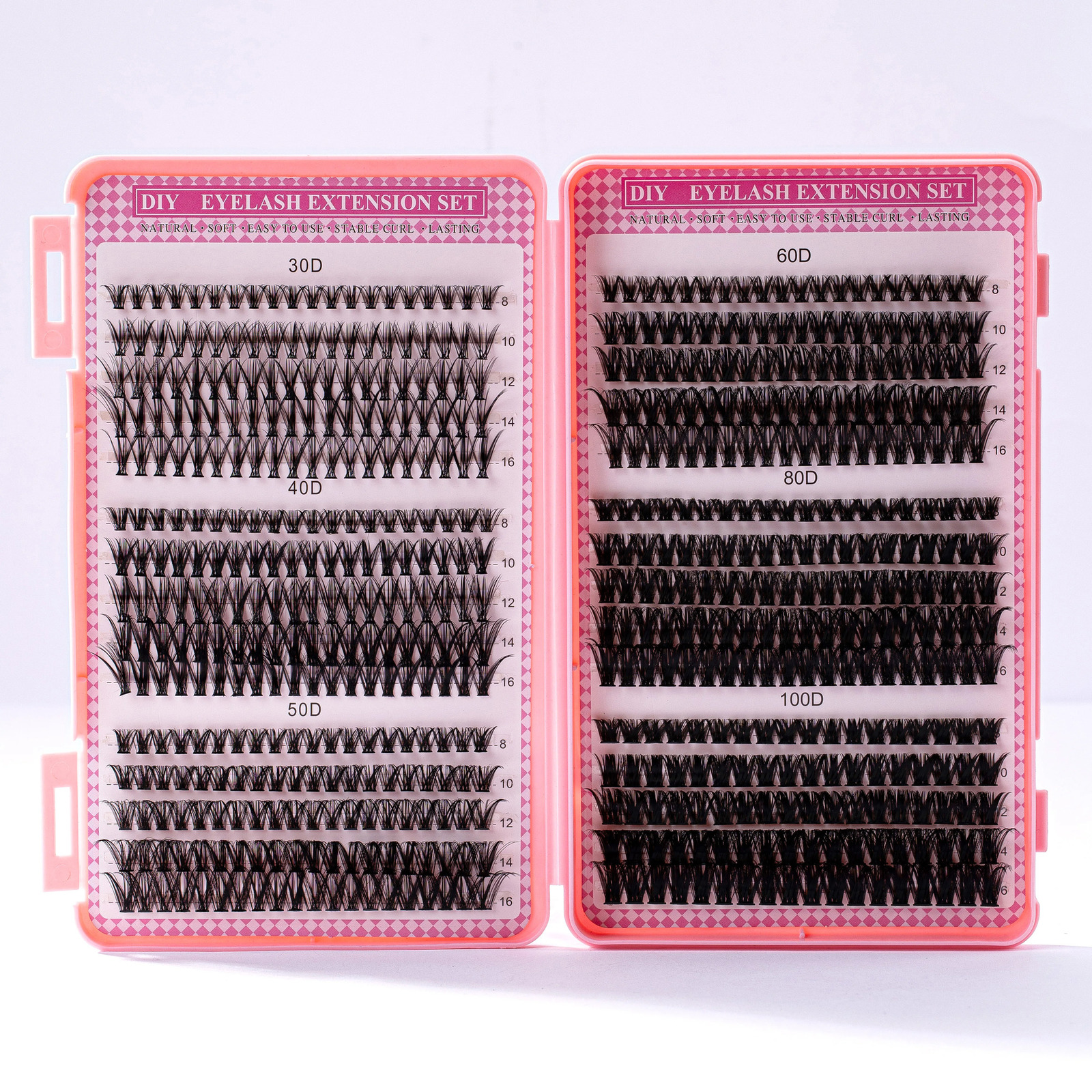 Lash Clusters Individual Cluster Lash Extensions DIY Multi-type Mixed Wispy Faux Mink Eyelash Fluffy and natural Eye Makeup Tool 241206