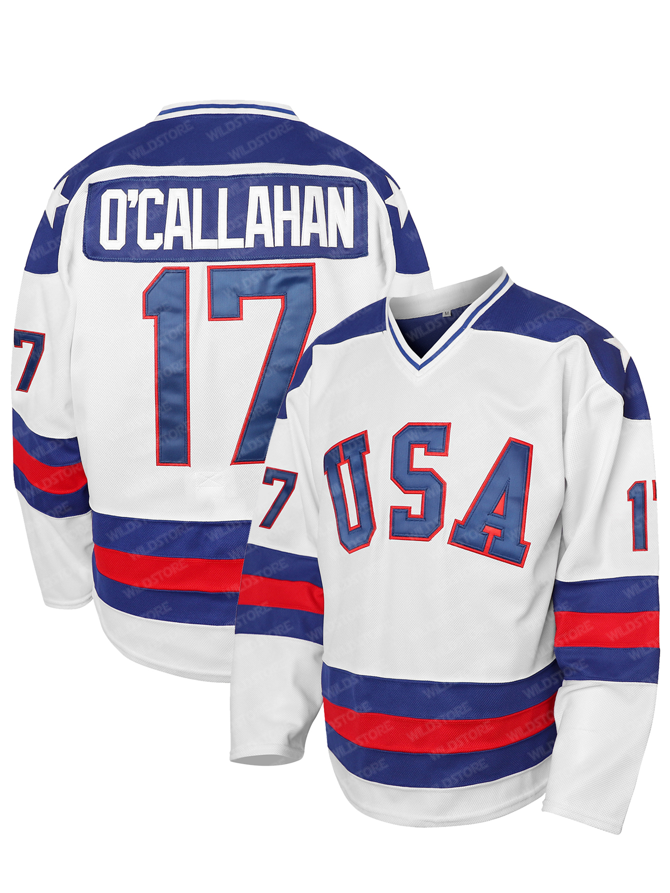 1980 Team USA Hockey Jerseys 30 Craig 21 Eruzione 17 O'Callahan 1980 Miracle USA Vintage Jerseys White Blue S-3XL Name Name Name Number