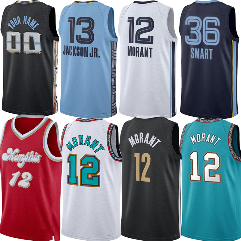 MEM Grizzliess Basketball Jerseys Ja Morant Zach Edey Jaren Jackson jr. Yuki Kawamura Desmond Bane Jaylen Wells Santi Aldama Jake LaRavia Clarke Custom City Jersey
