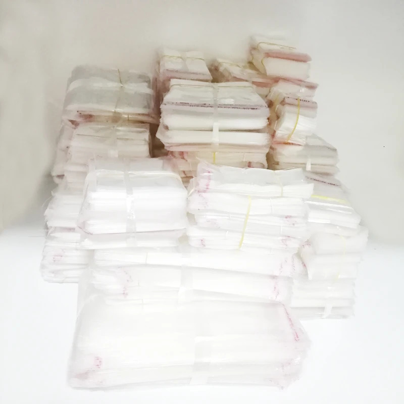500pcs transparent bags for packaging self-adhesive transparent Opp bags fiberglass self sealing bags gift bags 241206
