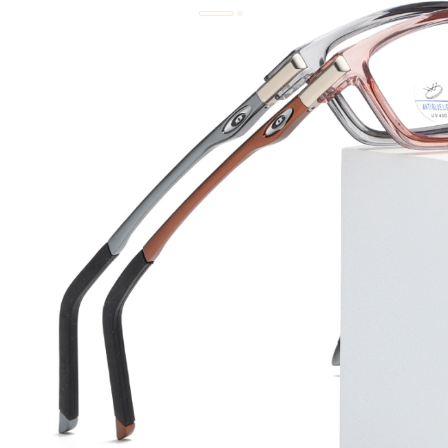 Modern TR Unisex Large Double Beam Spectacles Trendy Street Photographer's Eye Wear (Model 8120)