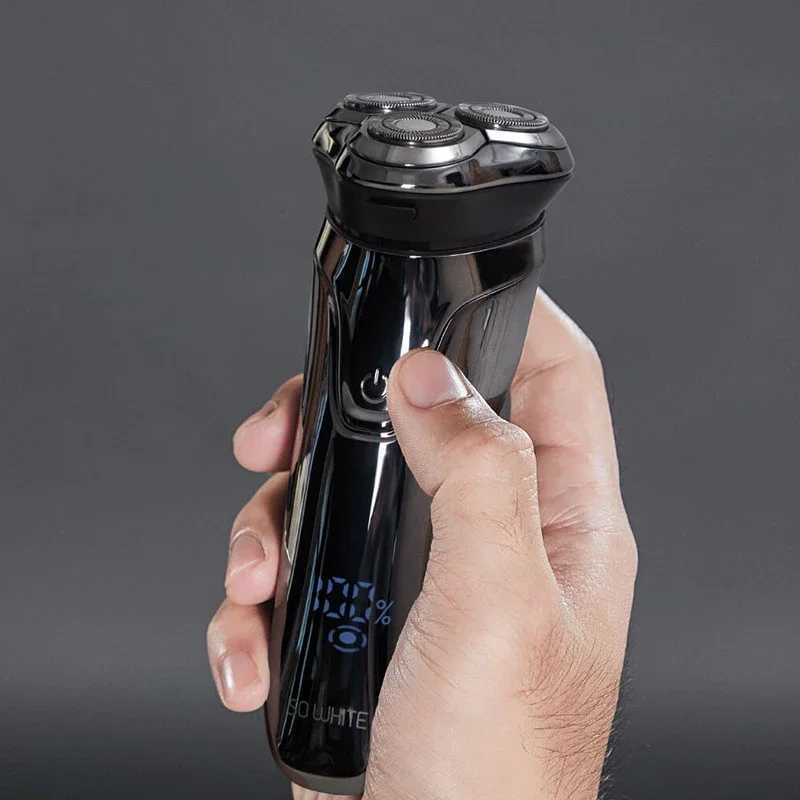 SOOCAS PINJING SO WHITE ES3 USB Rechargeable Electric Shaver for Men Beard Trimmer MachineXJ241207